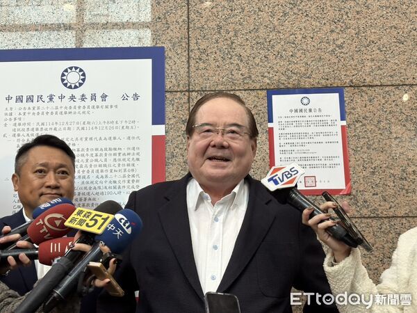 ▲國民黨副主席兼秘書長李乾龍（右）和組發會組委李哲華（左）。（圖／記者鄭佩玟攝）