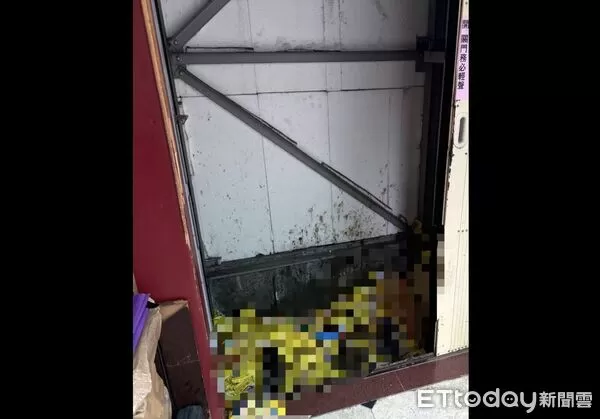 ▲▼信徒劉男從5樓墜落到1樓電梯井             。（圖／記者陸運陞翻攝）