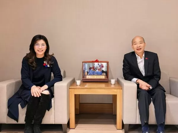 ▲鄭麗文今日拜訪立法院長韓國瑜。（圖／鄭麗文臉書）