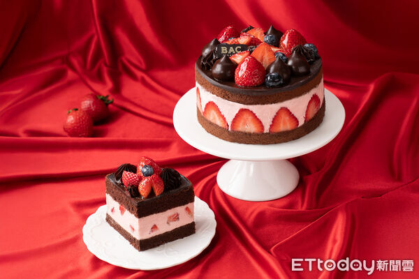 ▲▼BAC超人氣「覆盆莓草莓巧克力蛋糕」今年強勢回歸。（圖／BAC提供）