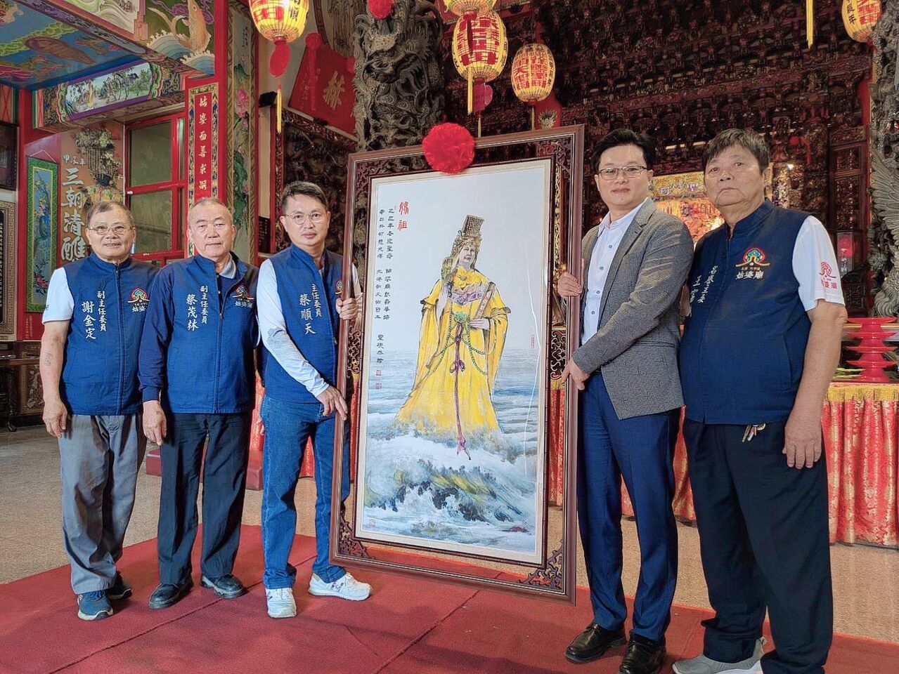 北港媽祖蒞臨台南　永康姑婆廟獻畫恭迎聖駕