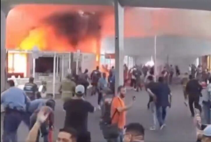 ▲▼巴西COP30展館火警。（圖／翻攝X）