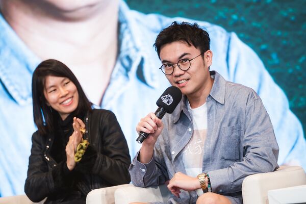 ▲「金馬62電影論壇」新導演論壇（左起）Lloyd Lee CHOI、鄒時擎、沈可尚、陳思攸、潘客印。（圖／金馬執委會提供）