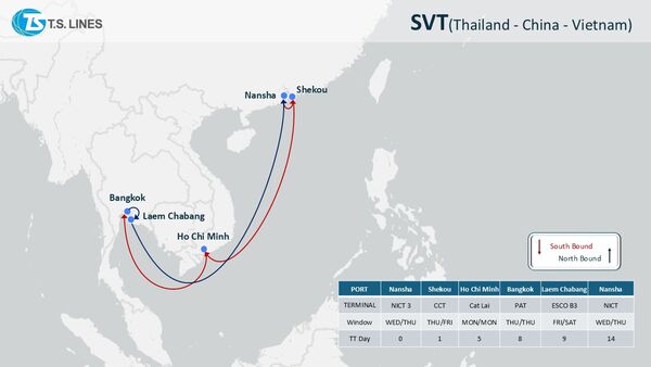 ▲德翔海運新增SVT航線，完善華南至越南、泰國的運輸網絡。(圖／德翔海運提供)
