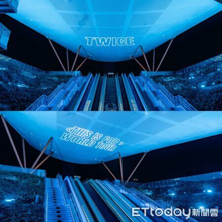 ▲▼全城應援！高雄飯店、百貨、地標點亮藍海。（圖／記者許宥孺翻攝）