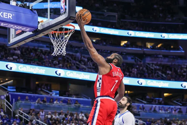 ▲快艇哈登、魔術薩格斯。（圖／路透）