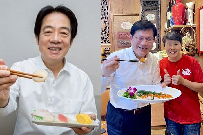 賴清德、林佳龍吃干貝壽司力挺！　日本網友讚爆：台灣是真朋友