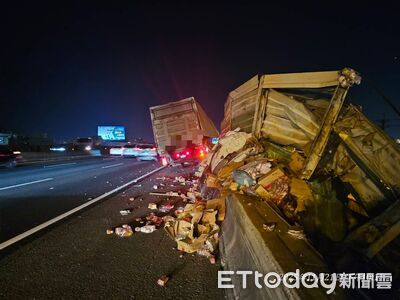 快訊／國1大雅段死亡車禍！副駕男遭拋飛邊坡慘死　駕駛受困送醫