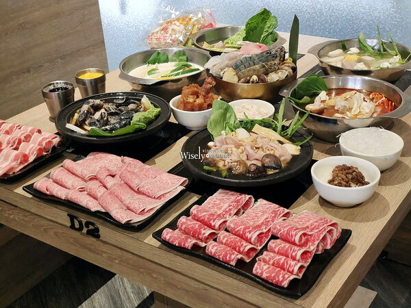 ▲▼宜蘭羅東半自助火鍋吃到飽「和口田鍋物」，主食配菜飲料冰品任享用。（圖／部落客WISELY提供）