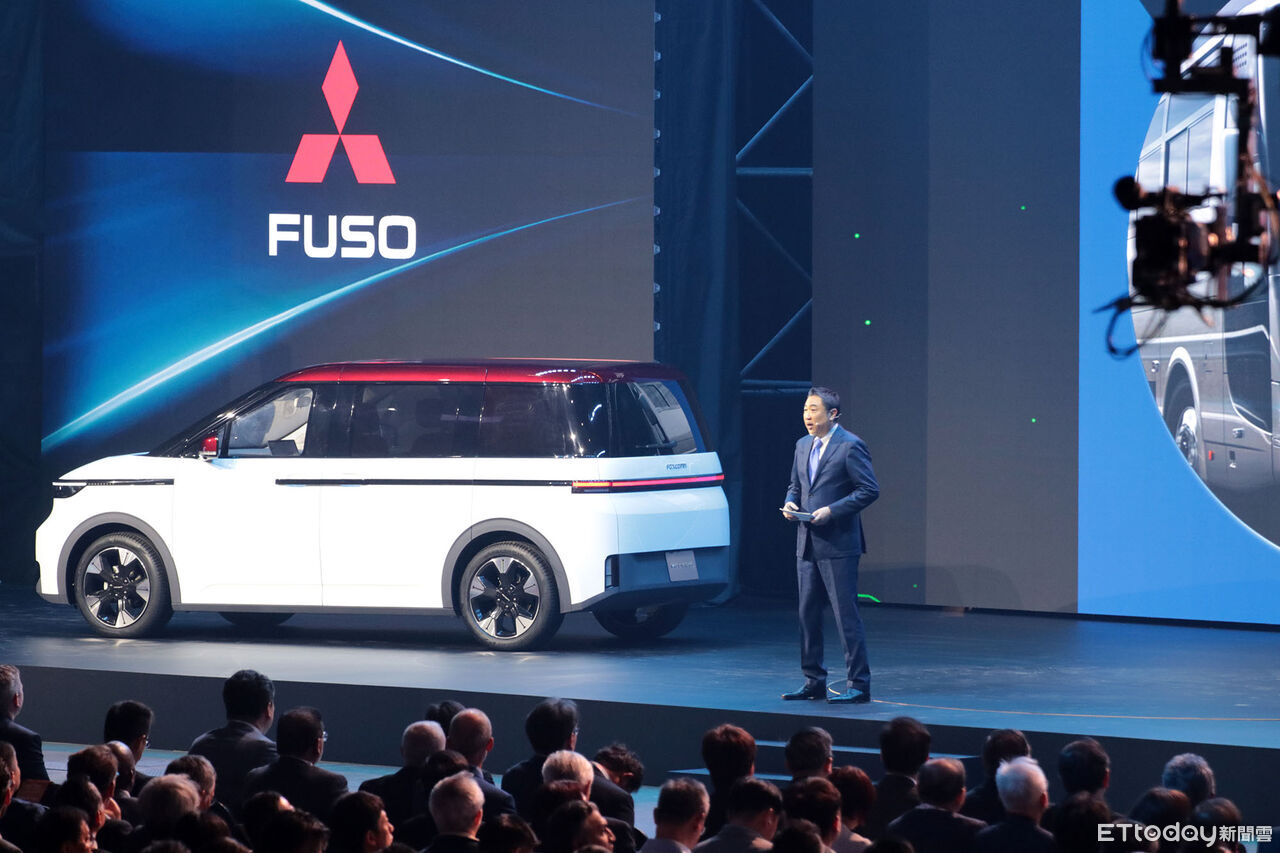 ▲日本商用車大廠「FUSO站台鴻海科技日」！雙方合作細節＆車型公布了。（圖／記者張慶輝攝）