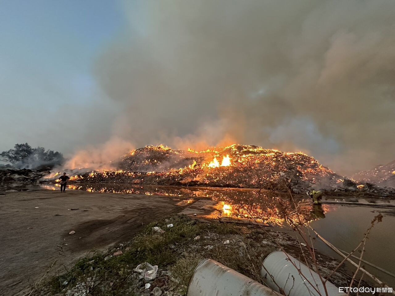 一票台南人怒「半夜被臭醒！」　環保局曝原因：仍在悶燒中