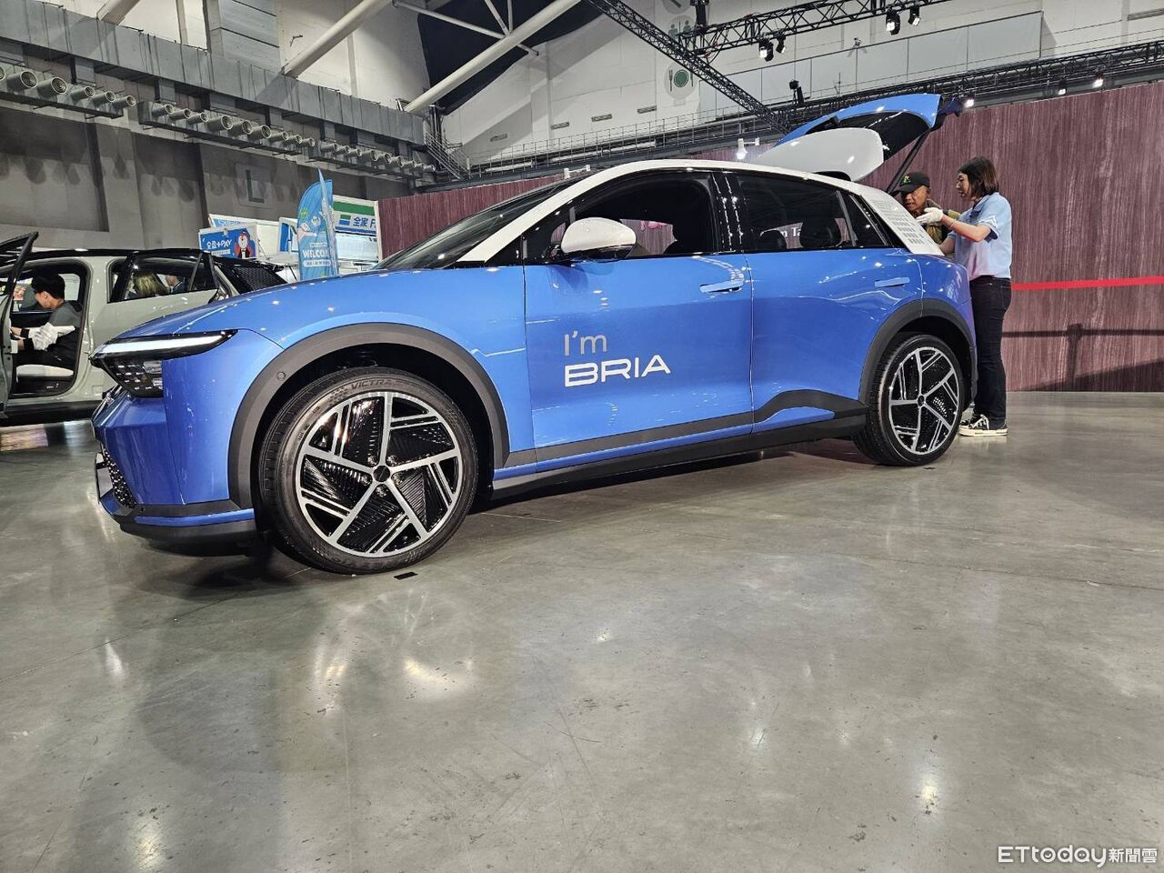 ▲鴻華先進於鴻海科技日展出全新的Foxtron Bria。（圖／民眾提供）