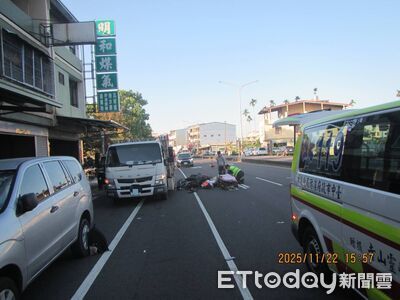 快訊／台中霧峰機車自撞！騎士頭部嚴重撕裂傷　命危送醫