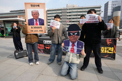 上街抗議川普！韓農民團體怒控「巧取豪奪」：反對鬆綁檢疫美產品