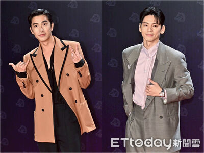 金馬男星時尚／男神對決！曾敬驊VALENTINO奶茶色西裝、林柏宏質感灰帥翻