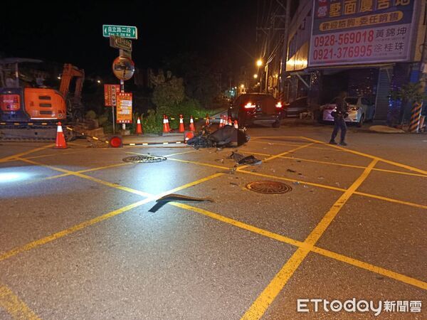 ▲▼花蓮吉安鄉機車騎士車禍身亡。(圖／記者王兆麟翻攝)