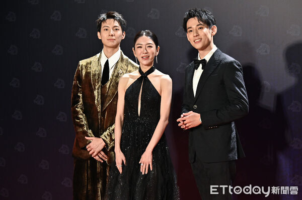 ▲▼▲第62屆金馬獎頒獎典禮星光大道，星光大道主持人徐鈞浩、彭千祐、楊千霈。（圖／記者林敬旻攝）