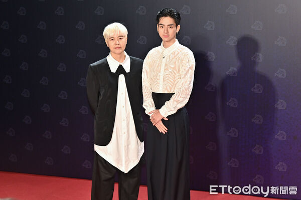 ▲▼第62屆金馬獎頒獎典禮星光大道，失明 / 周美豫(影片導演)、劉敬(新演員)。（圖／記者林敬旻攝）