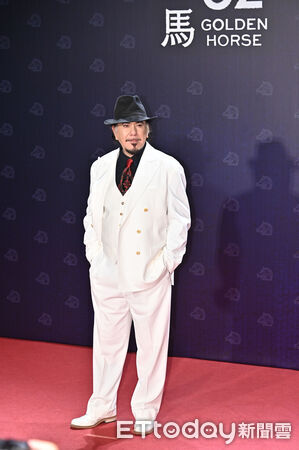 ▲第62屆金馬獎頒獎典禮星光大道，黃秋生。（圖／記者李毓康攝）