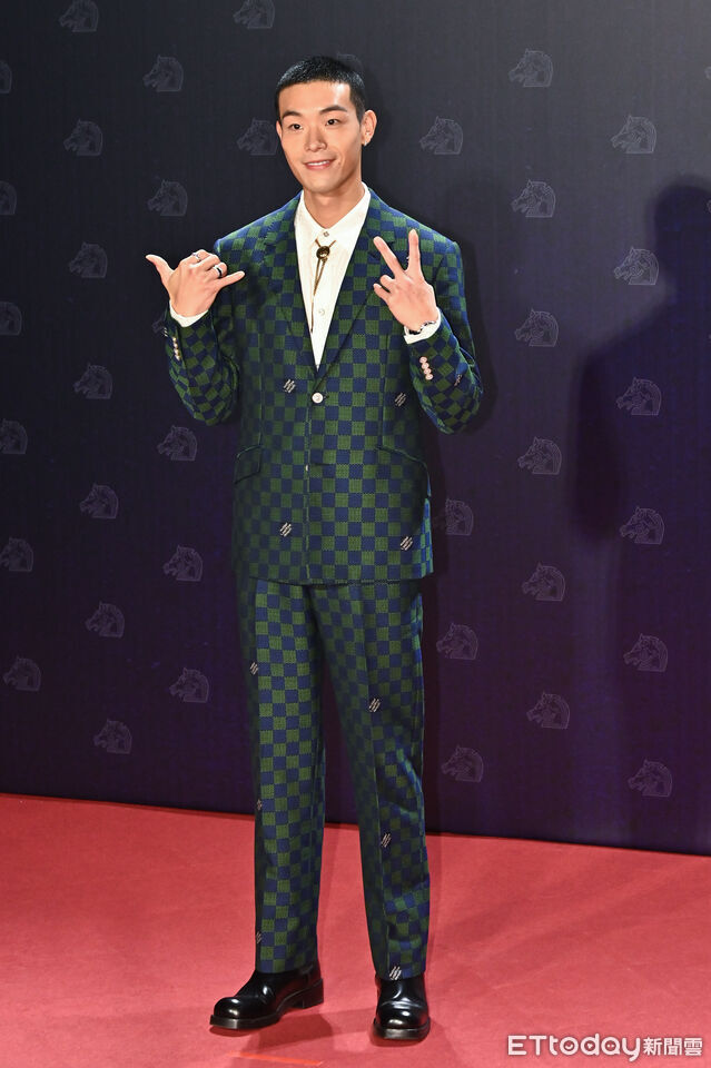 ▲▼第62屆金馬獎頒獎典禮星光大道，進行曲/牧森(新演員)。（圖／記者林敬旻攝）