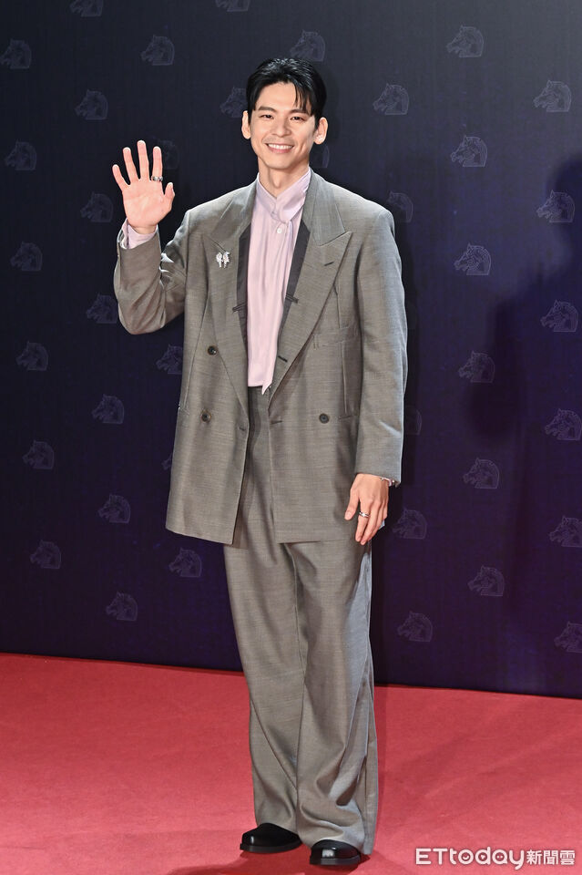 ▲▼第62屆金馬獎頒獎典禮星光大道，林柏宏。（圖／記者林敬旻攝）