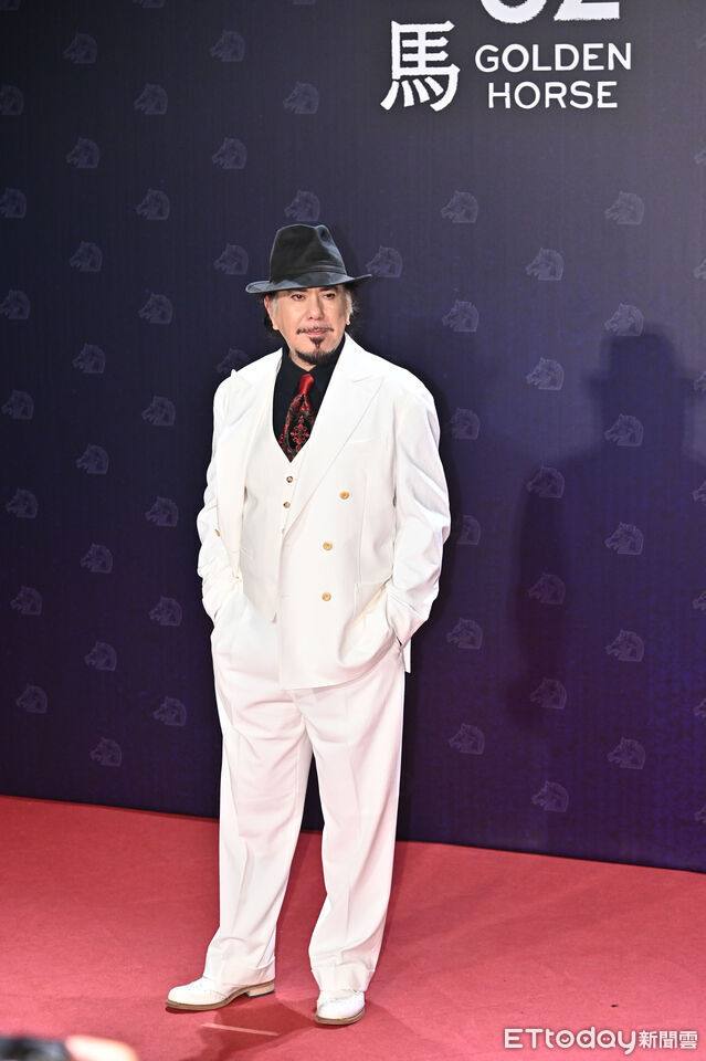 ▲第62屆金馬獎頒獎典禮星光大道，黃秋生。（圖／記者李毓康攝）