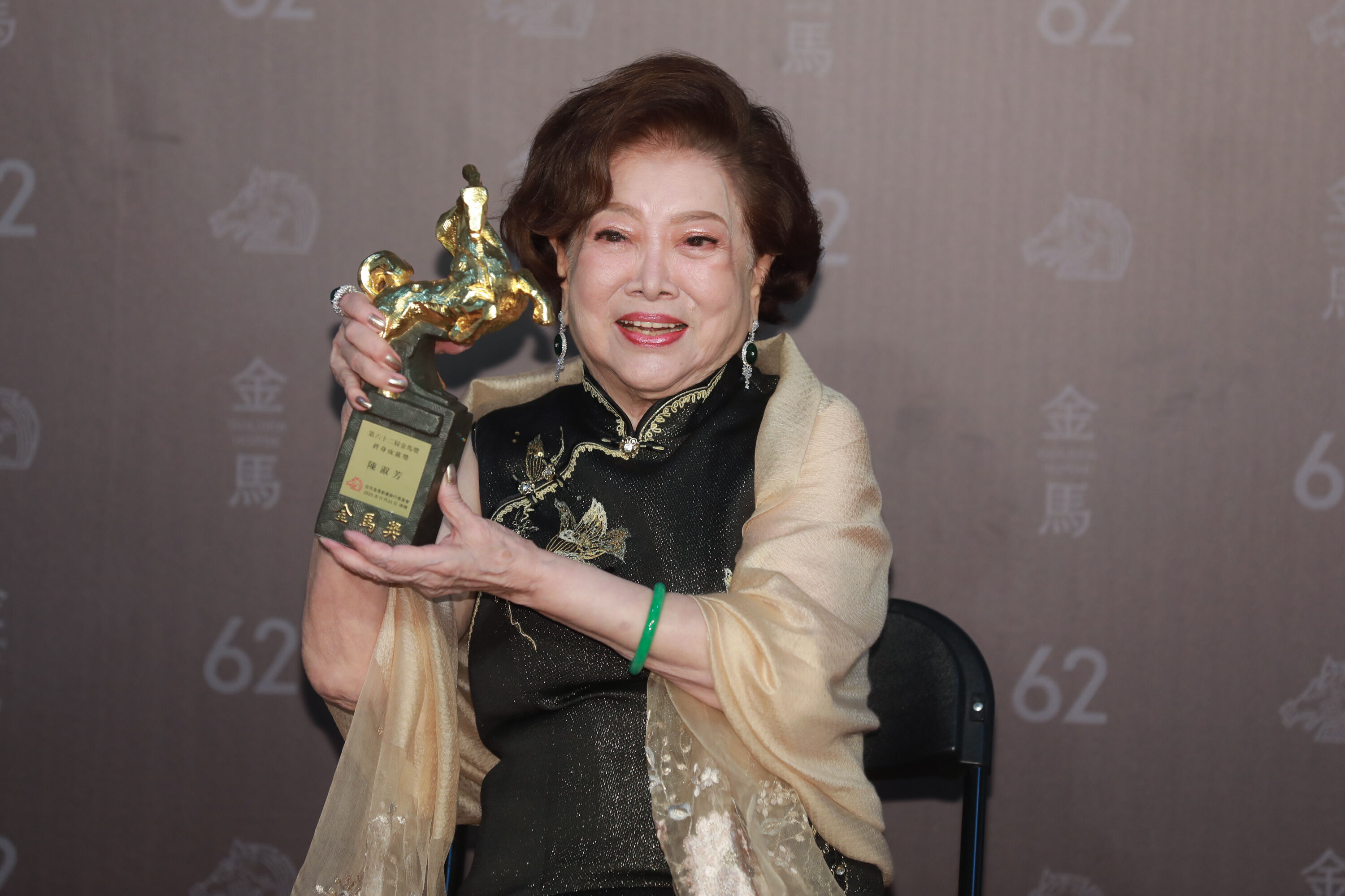 ▲▼  金馬62頒獎典禮 後臺得獎感言12,終身成就獎-陳淑芳。（圖／記者攝影中心攝）