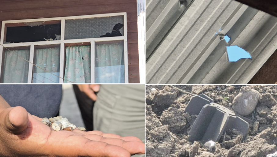 ▲▼緬甸內戰「砲彈落入泰國村莊」炸毀4屋！。（圖／翻攝自Khaosod）