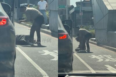 台南女大馬路癱軟倒地！男友人「救援失敗」抬到路邊放