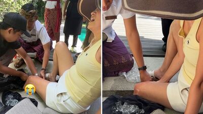 台灣女CEO出國玩「踩空卡縫」受困半小時!他拿電鑽救人:皮都被磨掉了