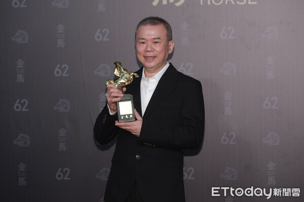 ▲▼ 金馬62頒獎典禮 後臺得獎感言-最佳原著劇本 陳玉勳,大濛。（圖／記者黃克翔攝）