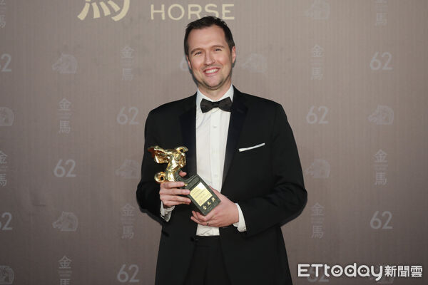 ▲▼金馬62頒獎典禮 後臺得獎感言 最佳原創電影音樂 -Charles HUMENRY-幸福之路 。（圖／記者攝影中心攝）