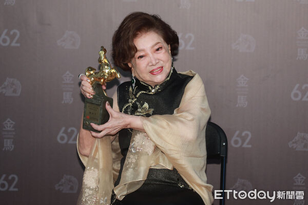 ▲▼  金馬62頒獎典禮 後臺得獎感言12,終身成就獎-陳淑芳。（圖／記者攝影中心攝）