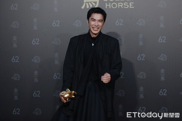 ▲▼ 金馬62頒獎典禮 後臺得獎感言最佳男配角 -曾敬驊-我家的事。（圖／記者黃克翔攝）