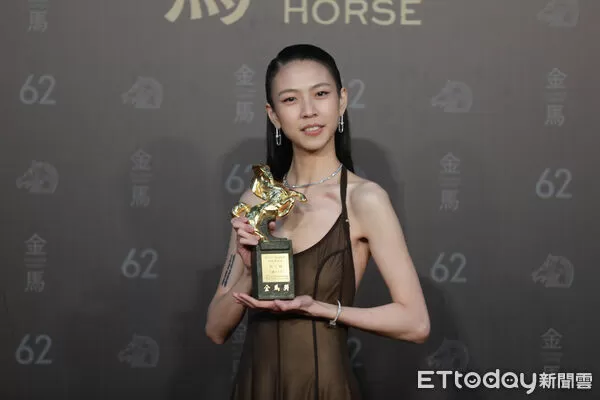 ▲▼  金馬62頒獎典禮 後臺得獎感言最佳新演員 馬士媛 。（圖／記者攝影中心攝）