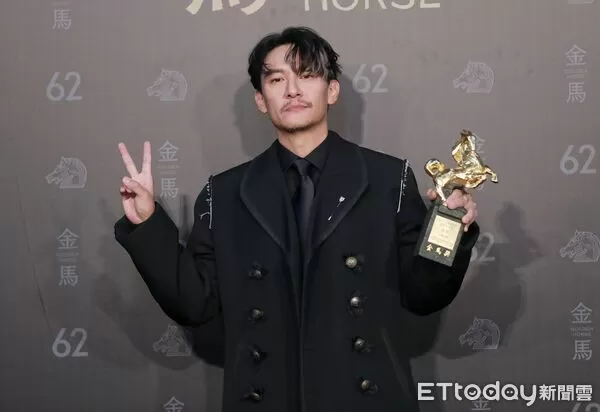 ▲▼金馬62頒獎典禮 後臺得獎感言最佳男主角-張震。（圖／記者周宸亘攝）