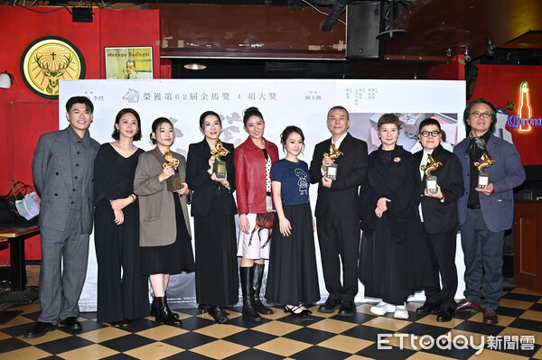 ▲▼第62屆金馬獎，大濛慶功宴/陳玉勳、葉如芬、李烈、柯煒林、方郁婷、郭憲聰、陳姵均、王誌成、尤麗雯、許力文、9m88、鍾瓊婷。（圖／記者李毓康攝）