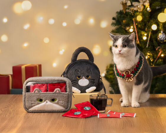 星巴克第二波耶誕派對12／19登場　貓咪收納包85折帶回家