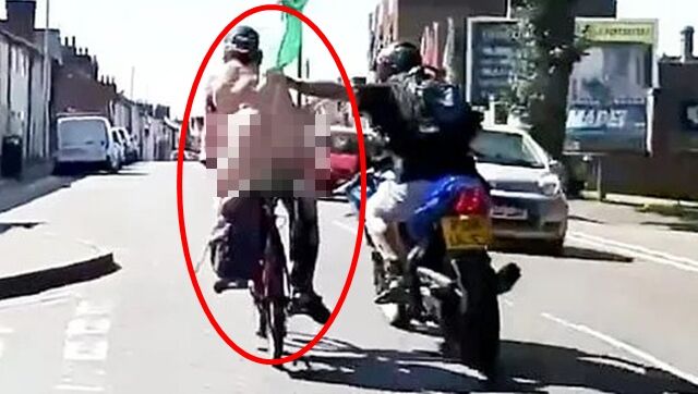 「裸騎」募款做慈善！大叔慘遭痛揍摔車　男嫌：以為是變態