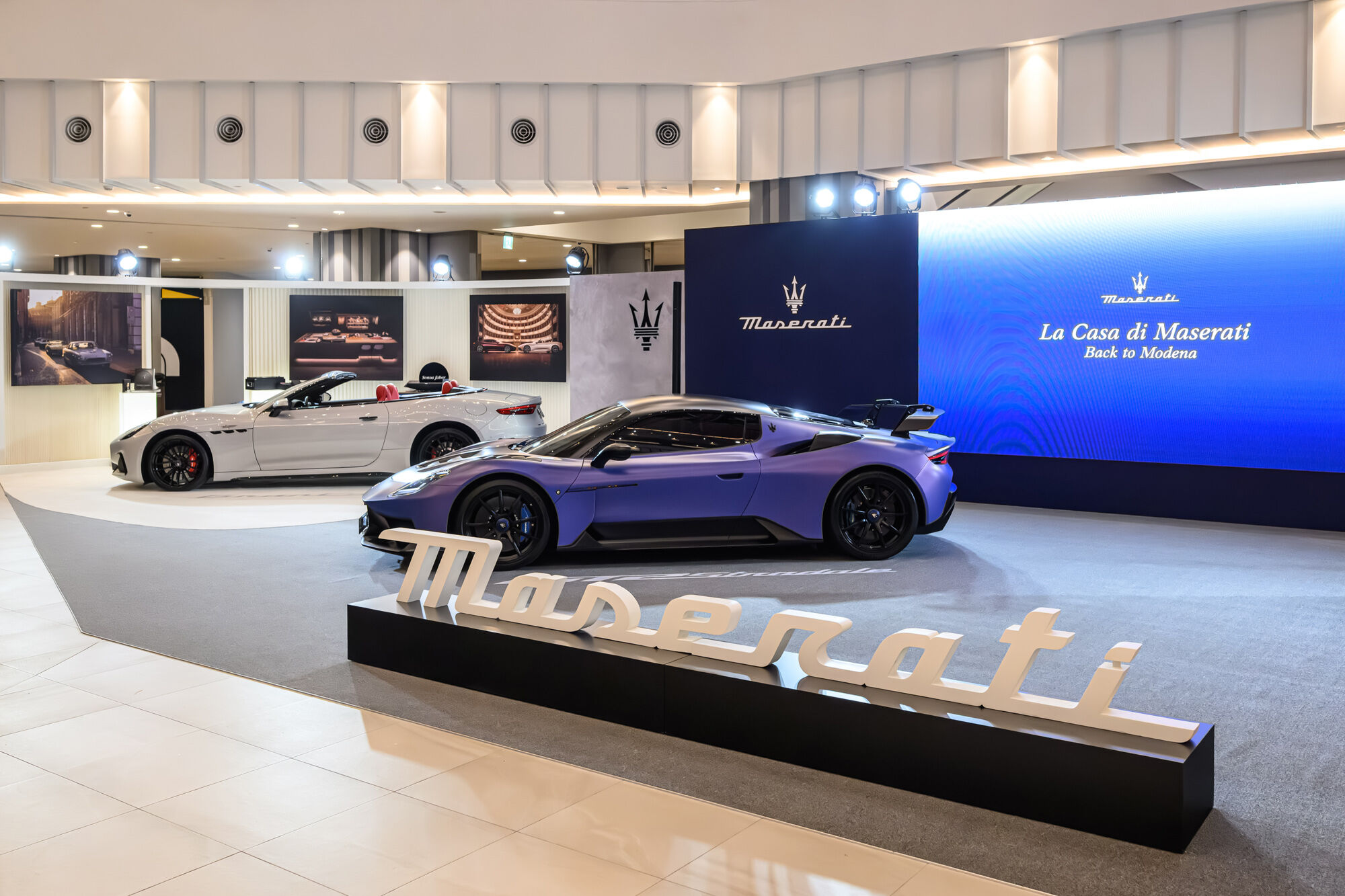 ▲瑪莎拉蒂於台北南港LaLaport舉辦限定展覽，讓台灣車迷近距離感受義式跑車魅力。（圖／翻攝自Maserati）