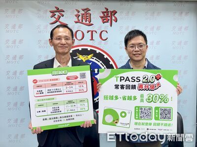 TPASS 2.0+優惠12月上路 搭2次中長途客運即可領15%回饋