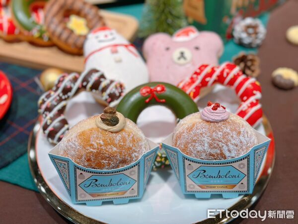 ▲▼Mister Donut打造一系列耶誕節限定甜甜圈。（圖／記者蕭筠攝）