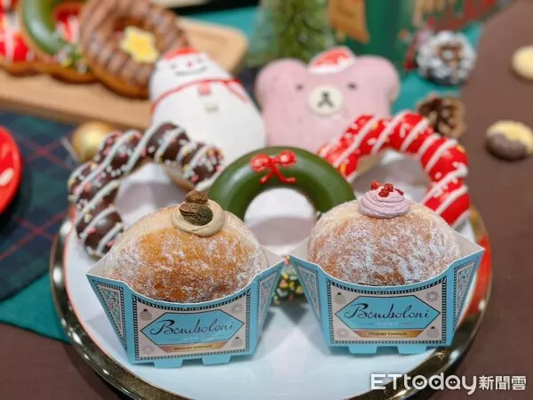 ▲▼Mister Donut打造一系列耶誕節限定甜甜圈。（圖／記者蕭筠攝）