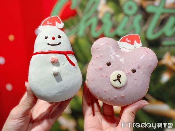▲▼Mister Donut打造一系列耶誕節限定甜甜圈。（圖／記者蕭筠攝）