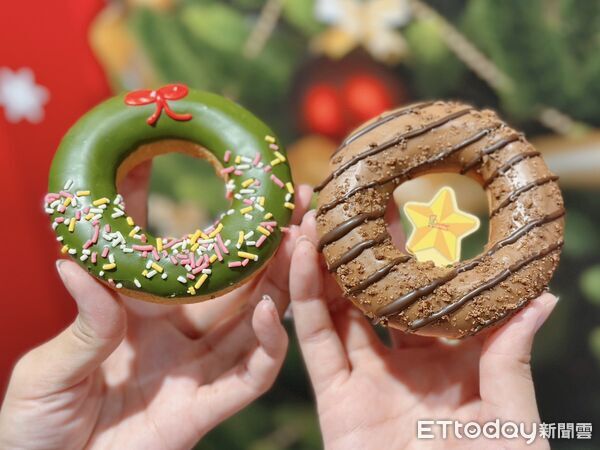 ▲▼Mister Donut打造一系列耶誕節限定甜甜圈。（圖／記者蕭筠攝）