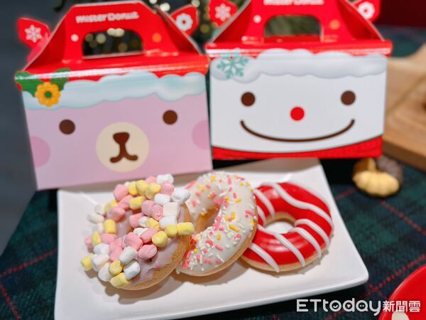 ▲▼Mister Donut打造一系列耶誕節限定甜甜圈。（圖／記者蕭筠攝）