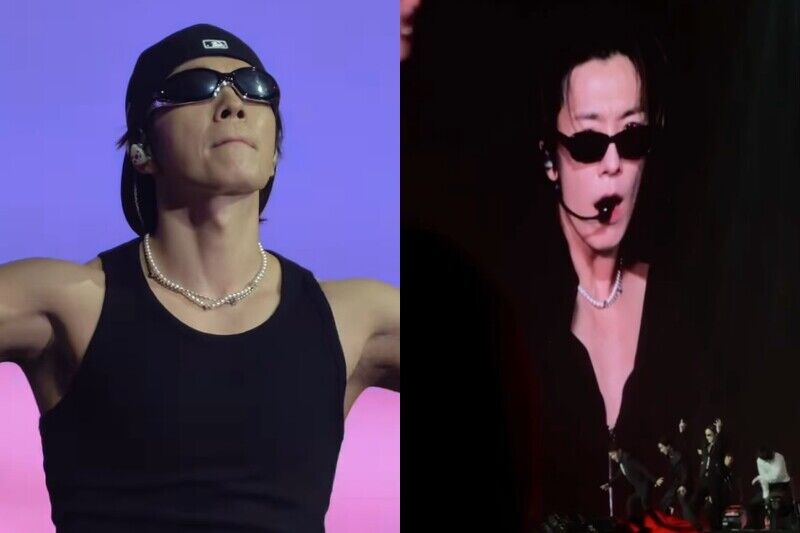 Super Junior演唱會東海項鍊是什麼牌子？珍珠＋LV標誌、雙層疊戴，價格、超美細節一次帶你看