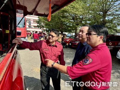 新竹縣消防局參訪台南幫浦消防車共識營 肯定細水霧科技救災成效