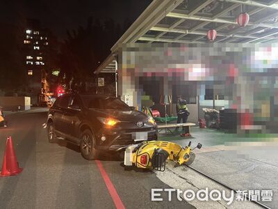 快訊/台中男子接小孩突昏倒撞女騎士 當場無生命跡象