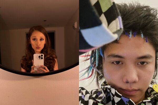 ▲▼屁孩網紅強摟亞莉安娜下場出爐　他不甩爭議PO片。（圖／翻攝自Instagram／arianagrande、pyjamamann）